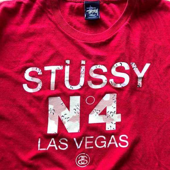 Stussy Other - Red Stussy T-Shirt - Las Vegas Exclusive